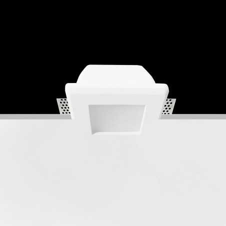 Spot GU10 en plâtre 70 mm x 70 mm et hauteur 115mm