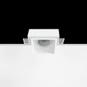 Spot GU10 en plâtre 75mm x 75mm et hauteur 106mm