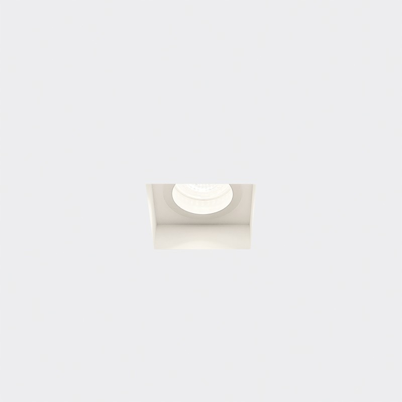 Spot GU10 en plâtre 75mm x 75mm et hauteur 106mm