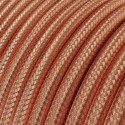 Câble décoratif textile à mètres homologué recouvert de cuivre