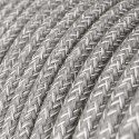Câble décoratif textile à mètres homologué couleur lin gris