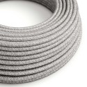 Câble décoratif textile à mètres homologué couleur lin gris