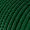 Câble décoratif textile à mètres homologué couleur vert foncé