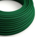 Câble décoratif textile à mètres homologué couleur vert foncé