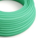 Câble décoratif textile à mètres homologué vert opale