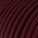 Câble décoratif textile à mètres homologué couleur bordeaux