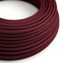 Câble décoratif textile à mètres homologué couleur bordeaux