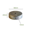 Support fer à peindre 90mm diamètre et une sortie
