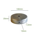 Support fer à peindre 100mm diamètre renforcé et une sortie