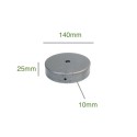 Support fer à peindre 140mm diamètre x 25mm une sortie