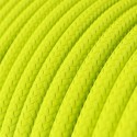 Câble décoratif textile à mètres homologué couleur fluor jaune