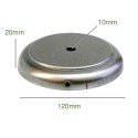 Support en fer 120mm x 20mm avec relief décorative