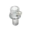 Prisonnier en plastique transparent 10/100 tige longue