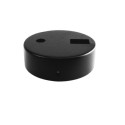 Support métal noir pour bouton interrupteur 80mm