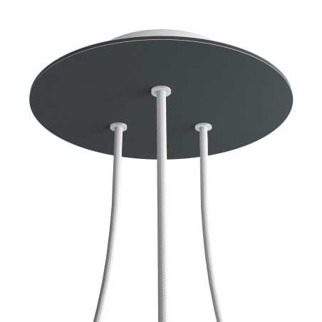 Support de plafond de 200 mm avec trois sorties de différentes couleurs