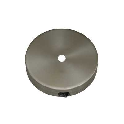 Rosace métallique cylindrique avec interrupteur | AccessoiresPourLampes.fr