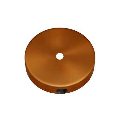 Rosace métallique cylindrique avec interrupteur | AccessoiresPourLampes.fr