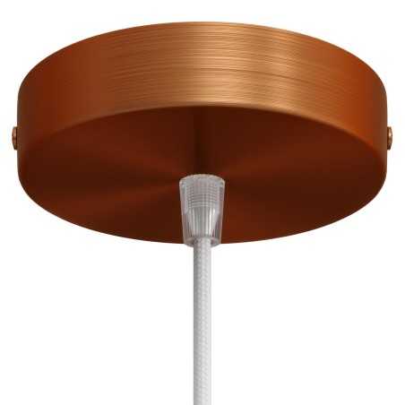 Rosace cylindrique métallique pour luminaires | Design personnalisable