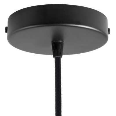 Kit de support de plafond de 120 mm de diamètre x 25 mm et 1 sortie
 Couleur-Noir