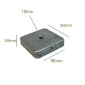 Support fer à peindre 90mm x 90mm et une sortie