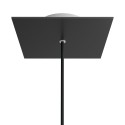 Rosace carrée 200 mm avec trou central | AccessoiresPourLampes.fr