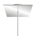 Support métallique carré 200mm x 200mm 1 sortie