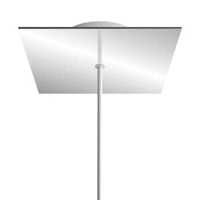 Support métallique carré 200mm x 200mm 1 sortie