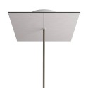 Support métallique carré 200mm x 200mm 1 sortie
