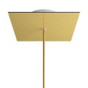 Support métallique carré 200mm x 200mm 1 sortie