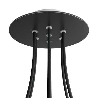 Rosace ronde 200 mm avec 7 trous | ACCESSOIRESPOURLAMPES.FR