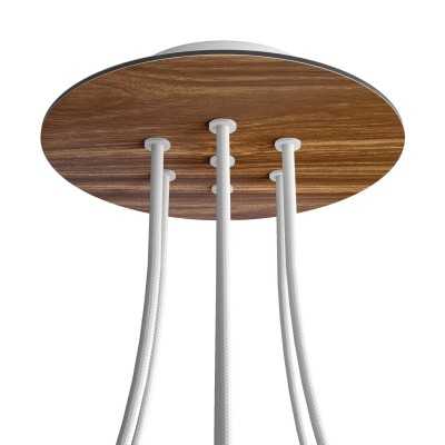 Rosace ronde 200 mm avec 7 trous | ACCESSOIRESPOURLAMPES.FR