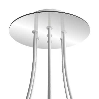 Rosace ronde 200 mm avec 7 trous | ACCESSOIRESPOURLAMPES.FR
