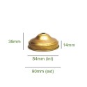Porte-tulipes en laiton de 84mm diamètre x 16mm intérieur