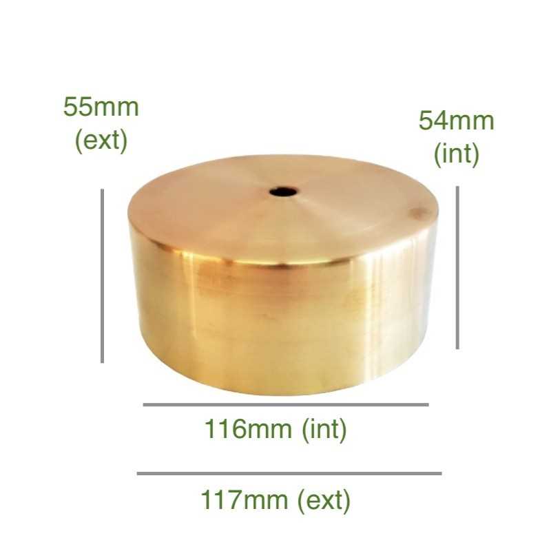 Porte-tulipes en laiton de 116mm diamètre x 54mm