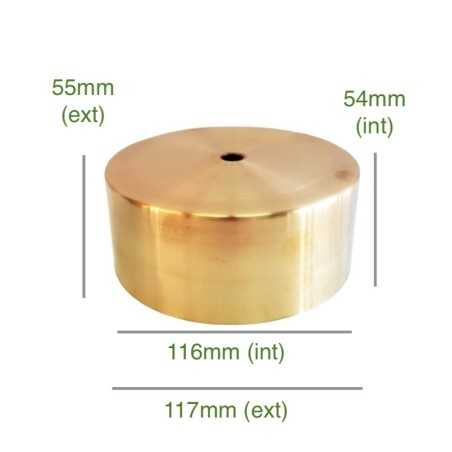 Porte-tulipes en laiton de 116mm diamètre x 54mm