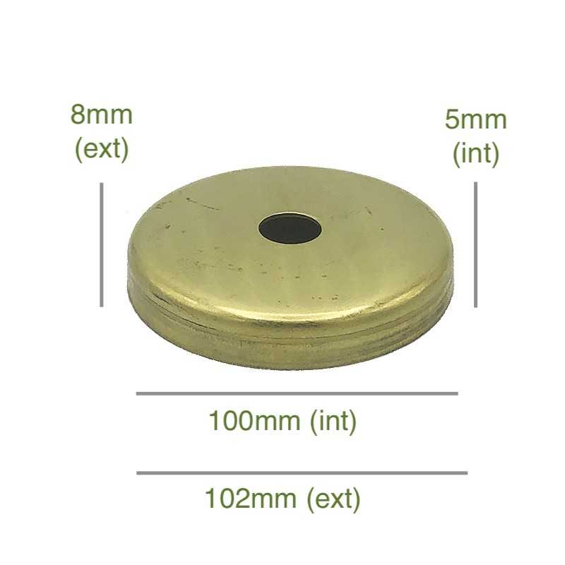 Porte-tulipes en laiton de 100mm diamètre x 5mm