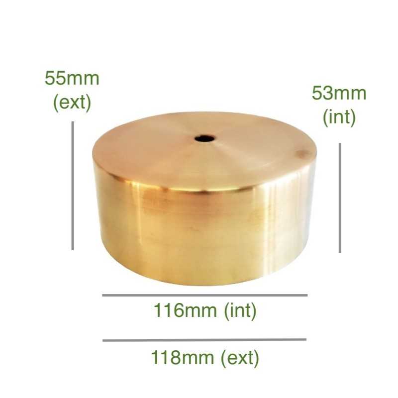 Porte-tulipes en laiton de 116mm diamètre x 53mm