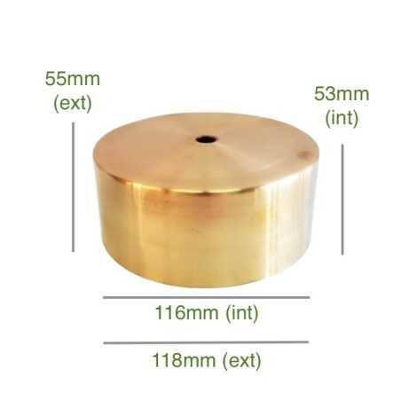 Porte-tulipes en laiton de 116mm diamètre x 53mm
