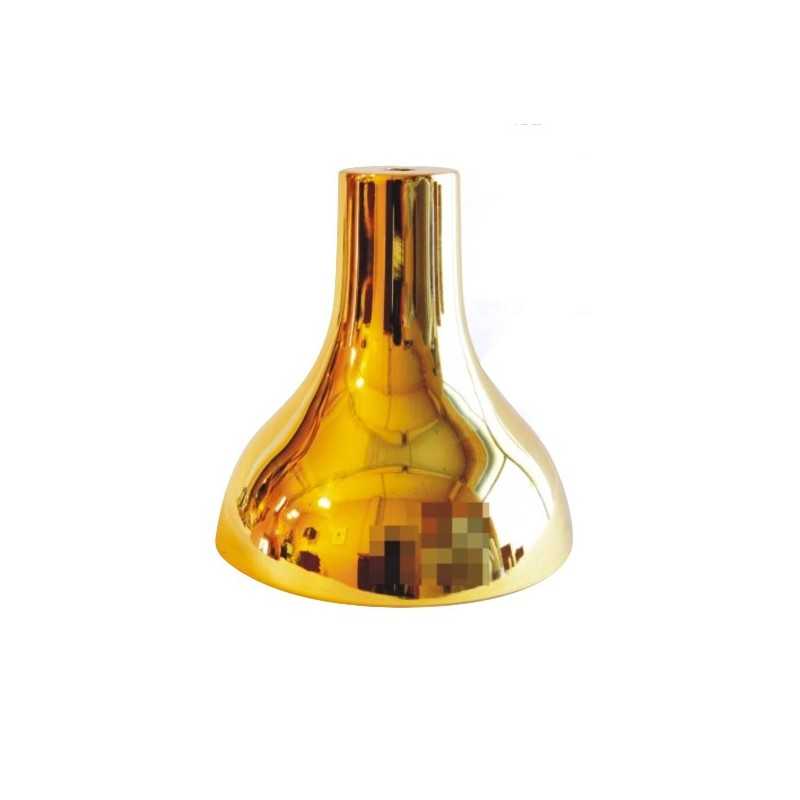 Cloche en métal doré de 140 mm de hauteur sur 125 mm de diamètre.