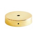 Support en métal doré brillant de 60 mm de diamètre avec une sortie