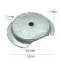 Support intérieur pour globes et tulipes 83mm x 10mm