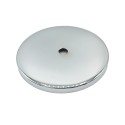 Porte-tulipes chromé globes en verre diamètre 99mm x 5mm