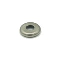Support globe en verre acier satiné arrondi diamètre 21mm x 4mm