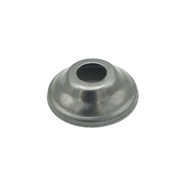 Couvercle porte globes conique en fer brut diamètre 30mm x 3mm