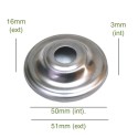 Porte-tulipes en fer brut de 50mm diamètre x 3mm