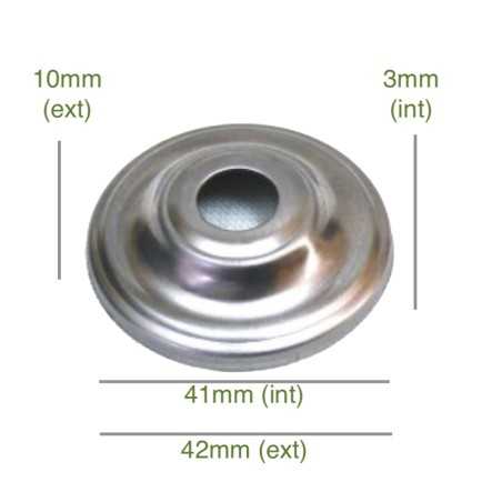 Porte-tulipes en fer brut de 41mm diamètre x 3mm