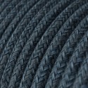 Câble décoratif textile à mètres homologué bleu épeler