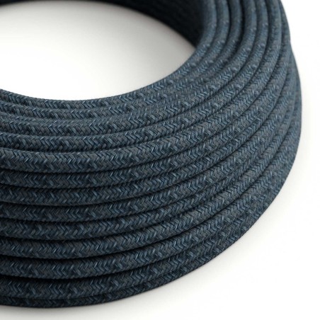 Câble décoratif textile à mètres homologué bleu épeler