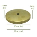 Porte-tulipes en laiton de 93mm diamètre x 8mm