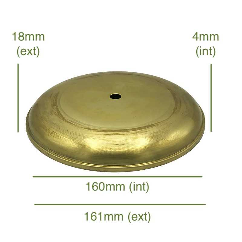 Porte-tulipes en laiton de 160mm diamètre x 4mm